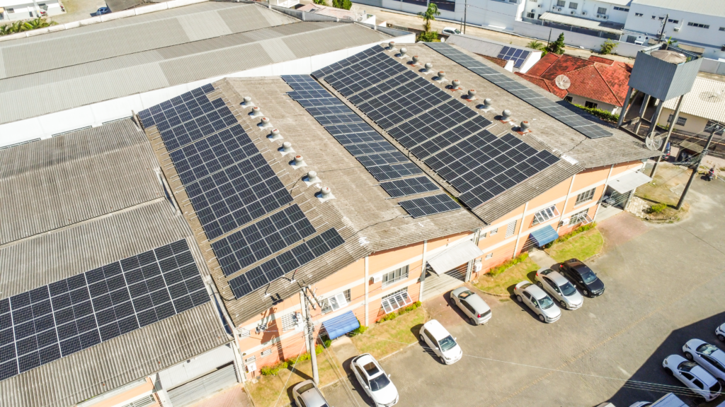 Energia Solar em Gaspar, na empresa Expresso Têxtil