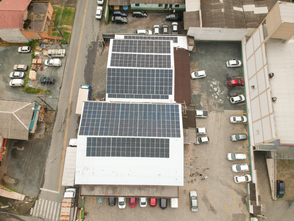 Energia Solar em Blumenau, na empresa Peka Supermercados