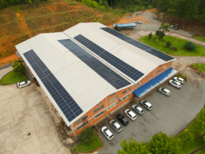 Energia Solar em Rodeio, na unidade Rodeio do Grupo Kyly
